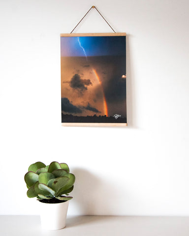 Summer Storm | Day 30 | Tas Oak Hanging Frame |  Size: 16" x 20"